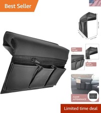 Car Door Side Storage Pocket: Leather Window Armrest Bag Black Car Door Windo...
