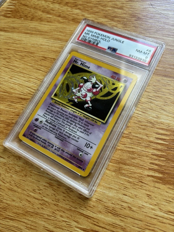 Mr. Mime Base Set No Symbol PSA 8 - Image 2 of 3