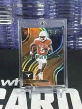 2023 Panini Select Draft Picks Sensations Bijan Robinson Black 1/1 RC One Of One