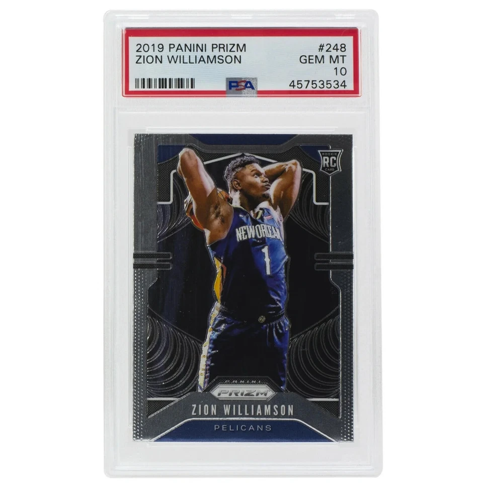 Zion Williamson Duke Slabbed 2019 Prizm #248 Basketball Card Gem Mint 10 PSA - Image 3 of 3