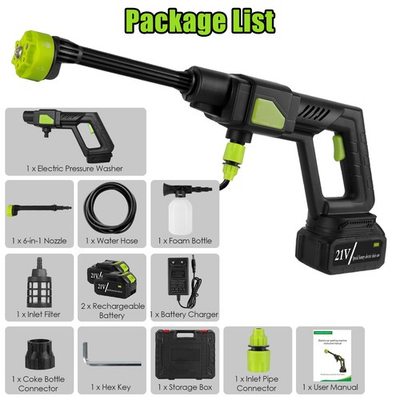 #ad 21V Cordless Pressure Washer Portable Power Cleaner Car Wash w Battery amp; Case $74.95