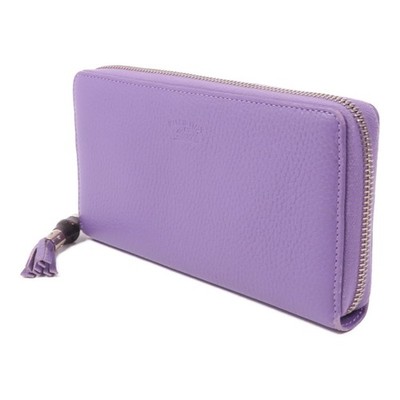 GUCCI GG SHW Long Wallet 307984 Leather Purple | eBay