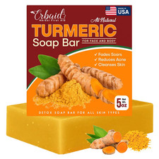 Natural Turmeric Soap Bar for Face  Body   Turmeric Skin Brightening Soap for D