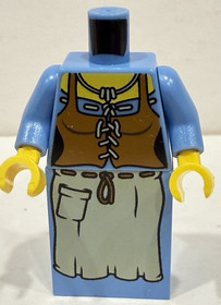 LEGO Castle Kingdoms Peasant Maiden Minifigure Cas490 7189 Mill Raid