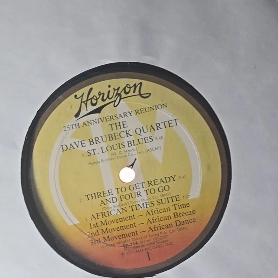 The Dave Brubeck Quartet–25th Anniversary Reunion–1976 Columbia–PG 34303 Vinyl R - Image 4 of 4