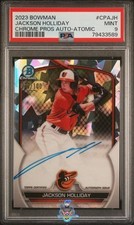 2023 Jackson Holliday PSA 9 Bowman Chrome Pros Auto Atomic #CPAJH 99/100