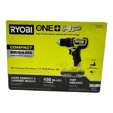 RYOBI ONE HP 18V 1/2" Drill/Driver Kit w/2.0Ah Battery Charger PSBDD02K OB