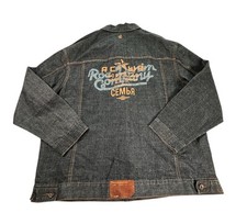 Vintage Rocawear Denim Jacket Men 2XL Y2K Hip Hop Grunge Rare