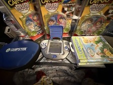 Leapster Hand-Held Educational Game Console Bundle Read Description
