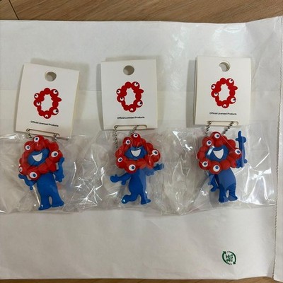 Miyakumiky PVC Mascot Ball Chain ABC Set   EXPO 2025 Osaka/Kansai, Red/Blue,