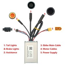 Brushless Motor Controller X035-AB007 48V 18A Electric Bike Conversion Kit 5S