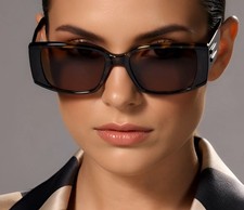 Women High-Tech Rectangle Hiphop Punk Stylish Fashion Glasses Beach Accessories