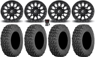 Fuel Vector MB 14'' Wheels 28'' Coyote Tires Can-Am Commander Maverick