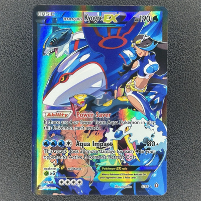 #ad #ad Team Aqua#x27;s Kyogre EX 6 34 Double Crisis Holo DMG $91.29