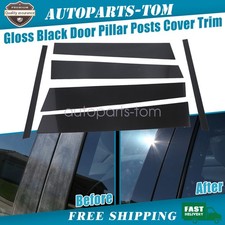 Door Pillar Posts Cover Trim 6x Gloss Black For Infiniti G35 G37 Sedan 2002-2013 Door Pillar Posts Cover Trim 6x Gloss Black For Infiniti G35 G37 Sedan 2002-2013