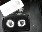 2023 REVERSE PROOF SILVER PEACE & MORGAN DOLLAR WITH BOX/COA***2 COIN SET