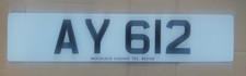 Alderney UK Kanalinsel Auto Frontnummer Nummernschild AY 612