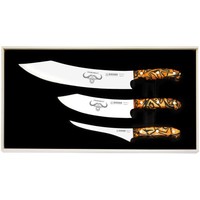 Giesser Messer-Set 3-Tlg. Koch-, Fleisch- & Filiermesser Acrylgriff Gelb 19993So