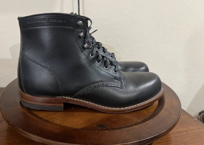 Black Wolverine 1000 Mile Boots for Men for sale | eBay
