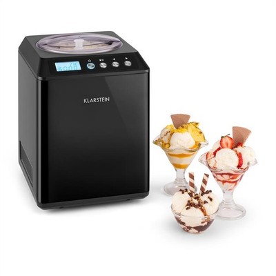 Eismaschine Eiscreme Bereiter Frozen Yoghurt Icecream Maker 2,5 Liter schwarz