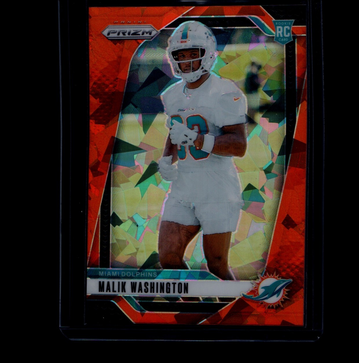 2024 Panini Prizm - Rookies Malik Washington #371 Orange Ice Prizm (RC)