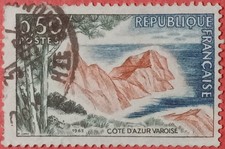 French Stamp / Timbre France Oblitéré 50C COTE D'AZUR VAROISE 1963 N° 1391