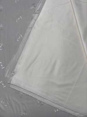 Stoff Dekostoff, creme, offwhite, ecru, 12,4 m, 160 cm breit, neu