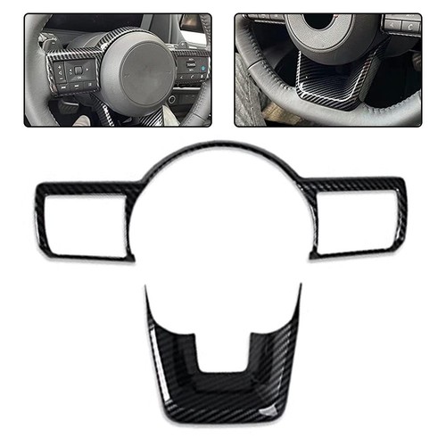 Carbon Fiber Steering Wheel Trim Carbon Fiber Car Trim Stylish Appearance - Picture 1 of 12