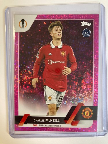 TOPPS UEFA CLUB COMPETITIONS 22/23 CHARLIE MCNEILL MAN UTD ROOKIE PARALLEL