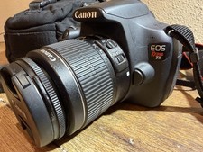 Canon EOS Rebel T5 Camera, EFS 18-55mm Lens, Camera Bag, Charger