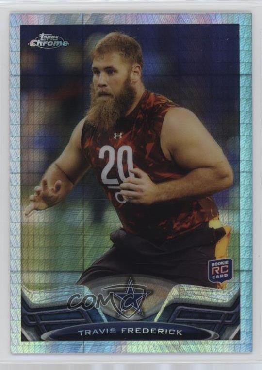 Travis Frederick Topps Chrome #157 Prism Refractor