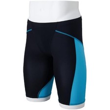 Mizuno GX LITE Swimming Shorts Half Spats Boys Black/Turquoise 140NEW