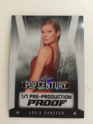 2025 Leaf Pop Century 1/1 Pre Production Proof Josie Canseco Card