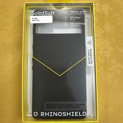 Rhinoshield SolidSuit MagSafe Compatible Google Pixel 7pro Case  black-militaryg