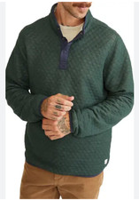 Marine Layer Corbet Reversible Quilted Pullover Mens Medium/Large