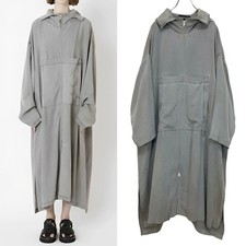USED Y'S KERSEY PIGMENT DYE ANORAK COAT 1 GOOD
