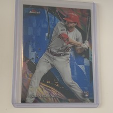 Topps Finest 2024 Uncommon Nolan Schanuel #182 Blue Refractor /150 Rookie Angels