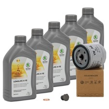 5L ORIGINAL SKODA 0W-20 Motoröl + Ölfilter FABIA OCTAVIA SUPERB 1.0-1.5 TSI