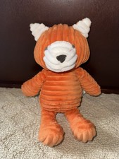 Carter's 67794 Fox Orange Corduroy Lovey Plush EUC