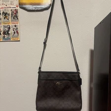 C O A C H Signature File Crossbody Bag