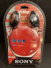 Sony CD Walkman D-EJ360 Portable Personal Compact Disc Player Psyc Pulse Red