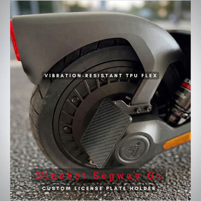 Ninebot Segway Max G3 Kennzeichenhalter Vibrationsfestes TPU-Flex 