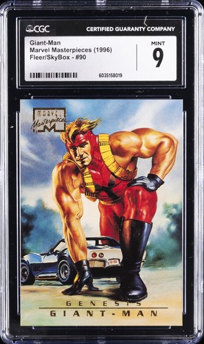 1996 MARVEL MASTERPIECES FLEER/SKYBOX #90 GIANT-MAN CGC 9