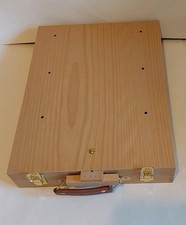 Weber Art Easel Carrying Case Wooden Box for Storage  Paint Supplies New
