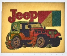 Original VINTAGE 1970s Heat Transfer | Jeep 4WD Off Road Graphic Design