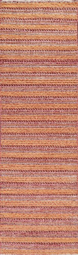 Modern Gabbeh Kashkoli Oriental Runner Rug Hand-knotted Wool Hallway Carpet 2x11 - Picture 1 of 12