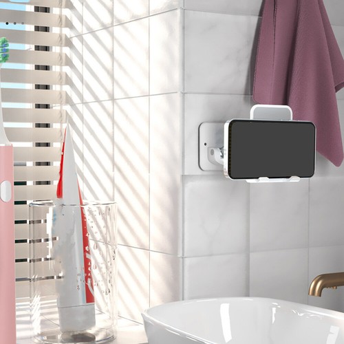 4 Pack Mobile Phone Holder Stand Adjustable Wall Mount Bathroom Adhesive - 第 11/12 張圖片