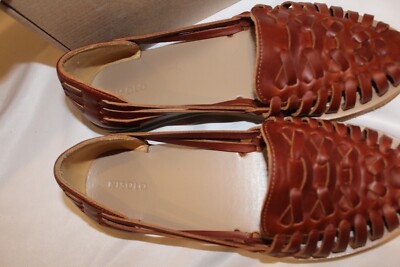 Nisolo Men\'s Huarache Sandal in Brandy Closed Toe Leather Slip-On Sz 13 NIB Nisolo Leather Sandal Huarache Men main image 4