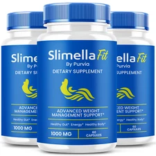 Slimella Fit Pills Support Capsules Official Advanced Formula Wellness (3 Pack)