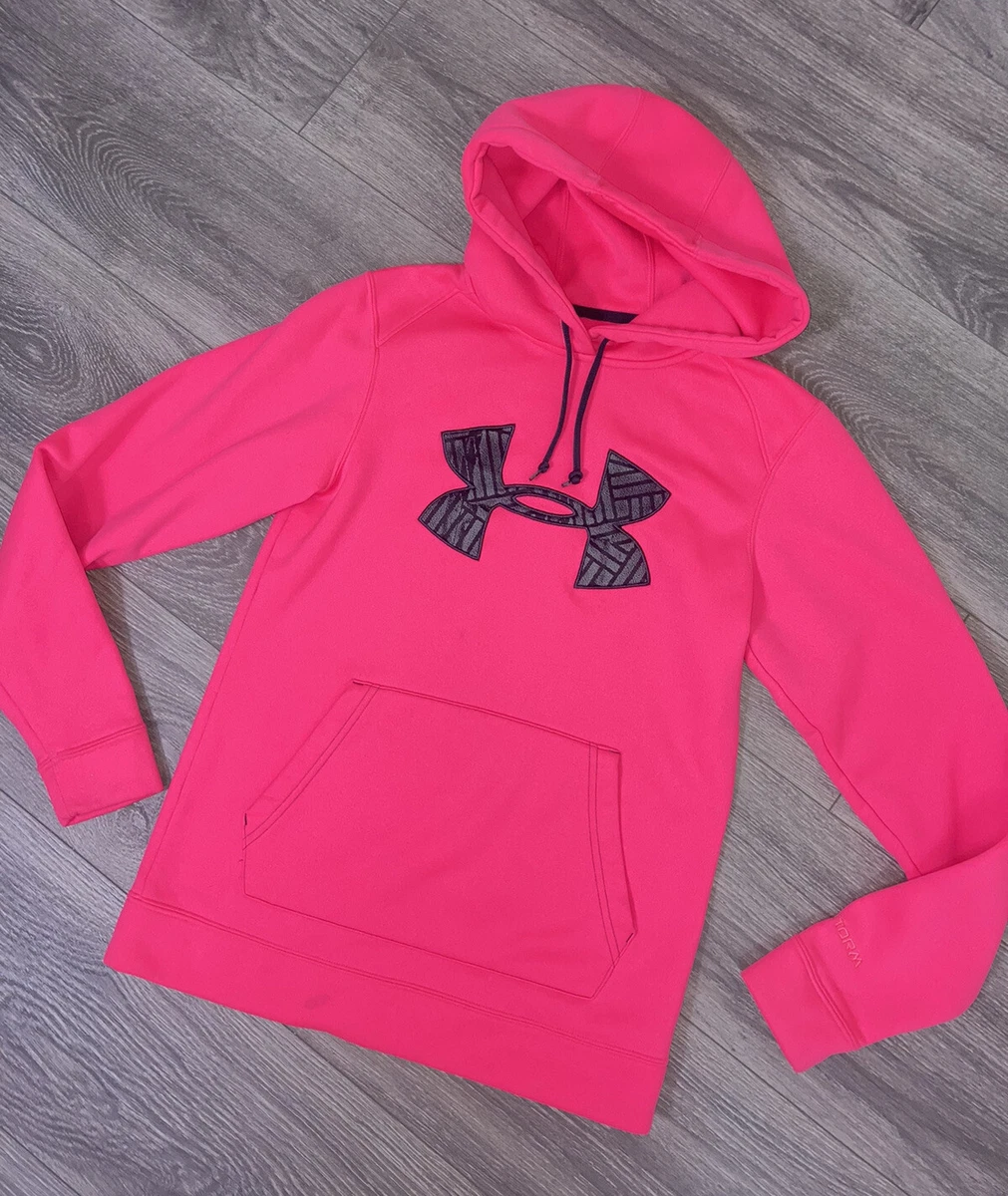 UNDER ARMOUR Storm HOT PINK HOODIE With Logo Excellent Women’s S 